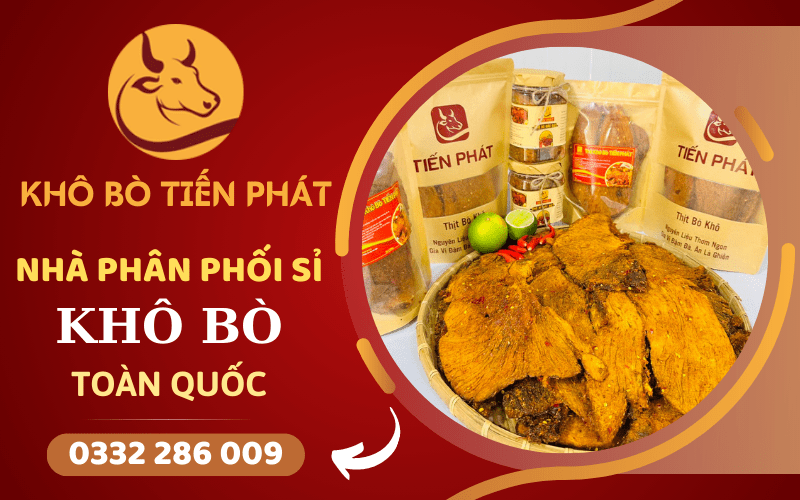 phân phối sỉ khô bò toàn quốc