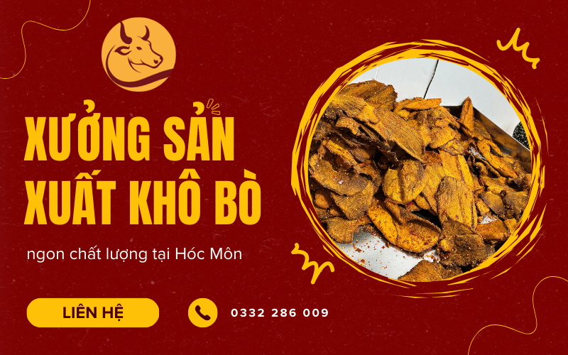 Xưởng sản xuất khô bò 