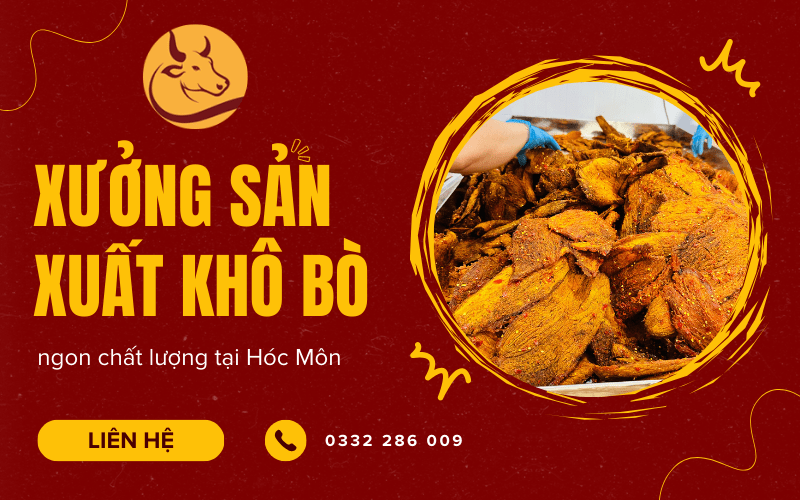 Xưởng sản xuất khô bò 